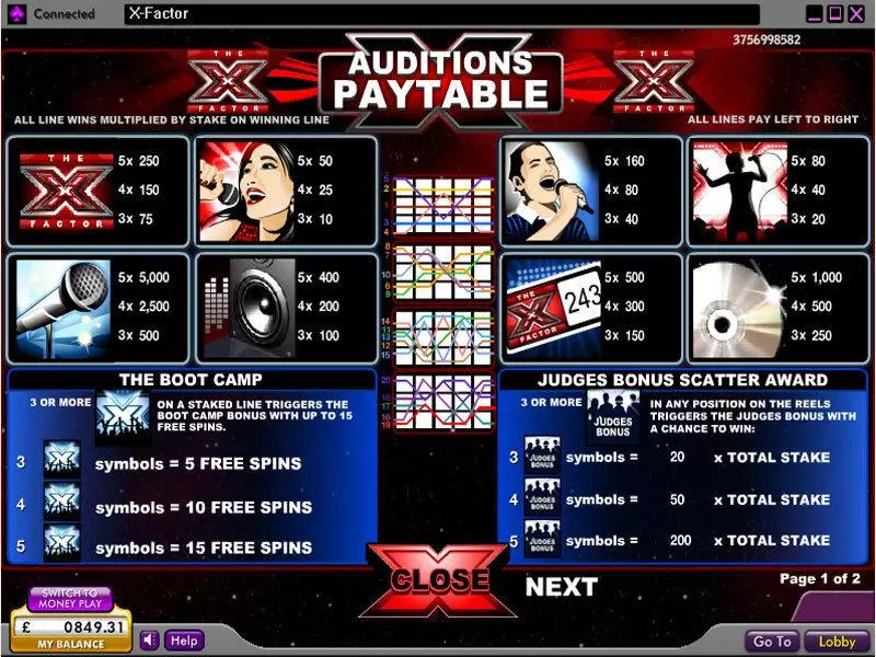 The X Factor Free Casino Slot  with, delFree Spins