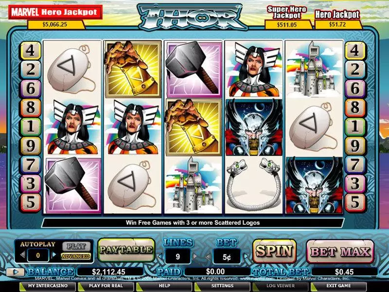 Thor Free Casino Slot  with, delFree Spins