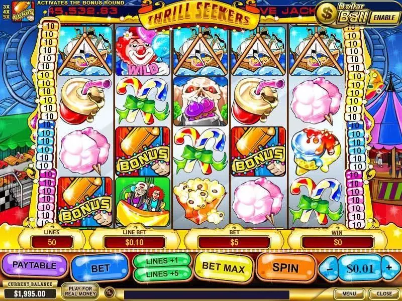 Thrill Seekers Free Casino Slot  with, delFree Spins