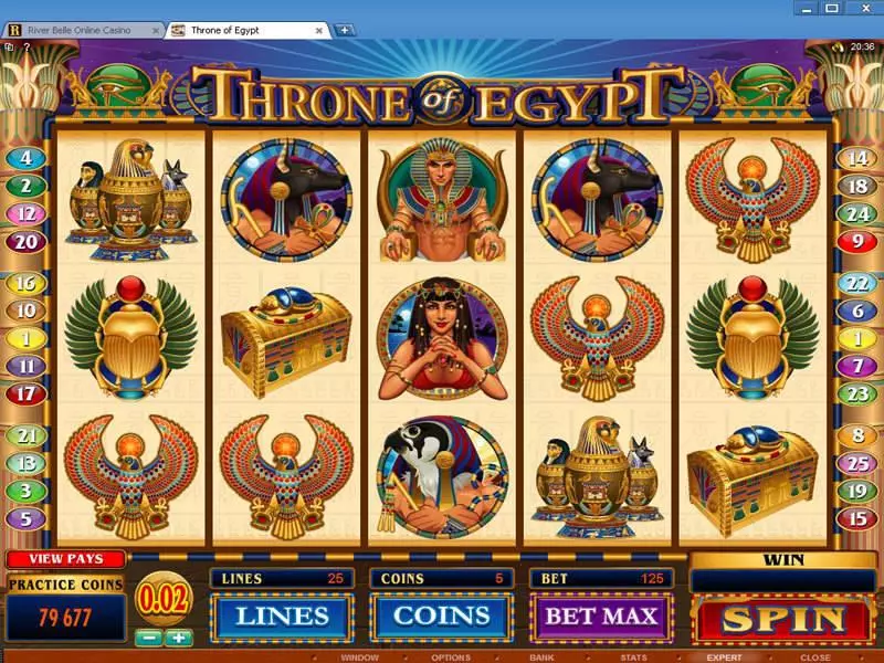 Throne of Egypt Free Casino Slot  with, delFree Spins