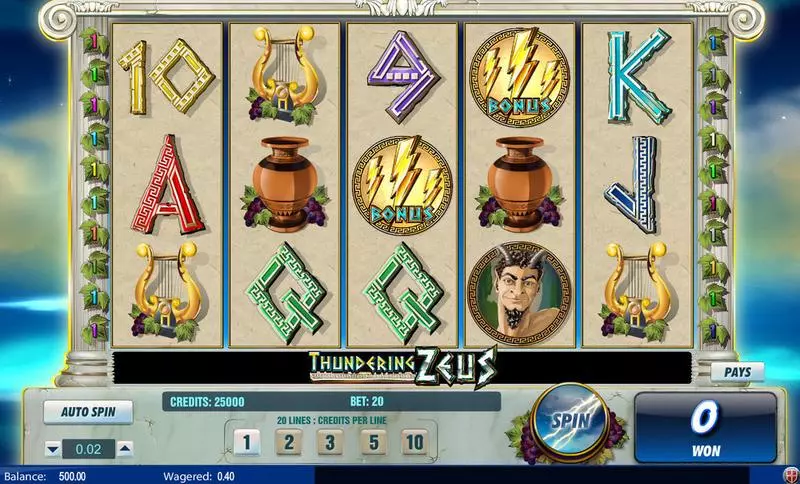 Thundering Zeus Free Casino Slot  with, delFree Spins