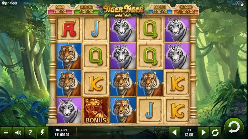 Tiger Tiger Wild Life Free Casino Slot  with, delCash collect