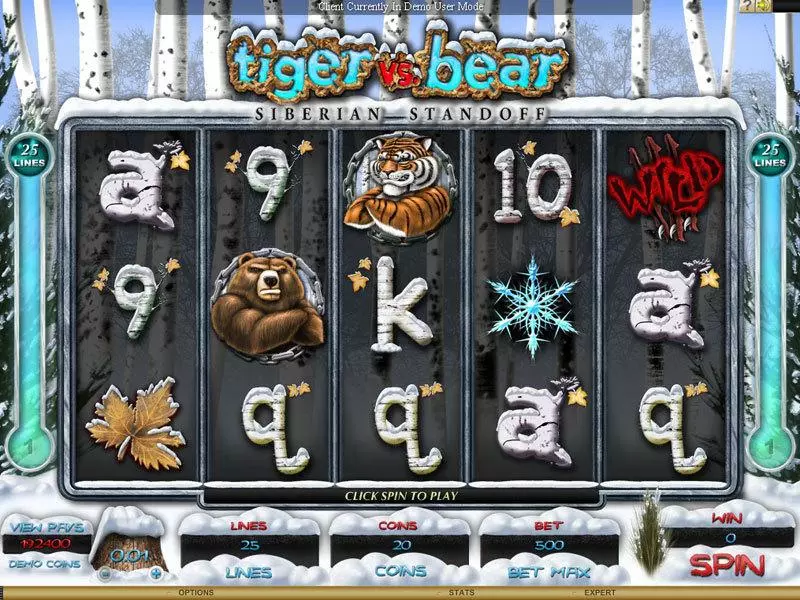 Tiger vs Bear - Siberian Standoff Free Casino Slot  with, delSecond Screen Game