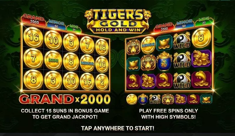Tiger's Gold: Hold and Win Free Casino Slot  with, delFree Spins