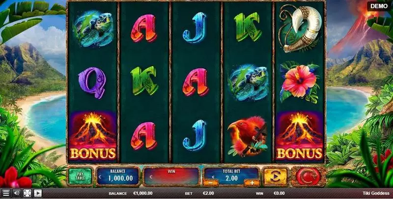 Tiki Goddess Free Casino Slot  with, delCollect Feature