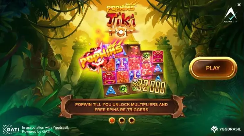 TikiPop Free Casino Slot  with, delFree Spins