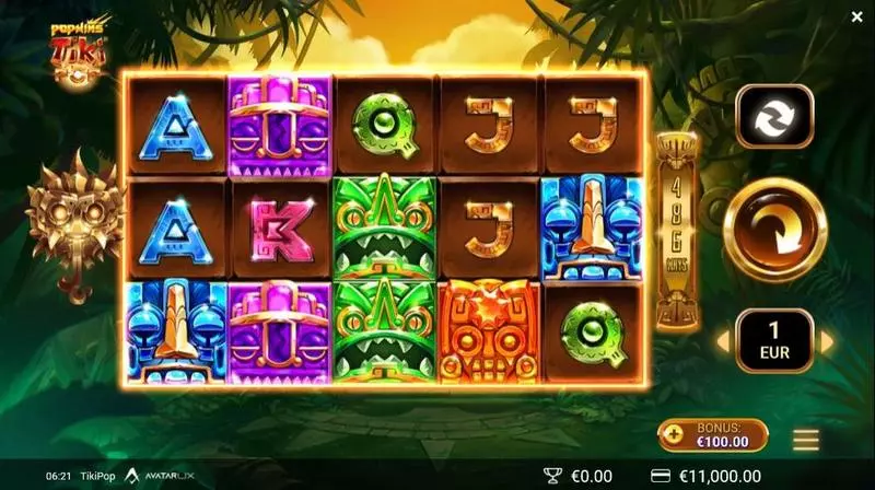 TikiPop Free Casino Slot  with, delFree Spins