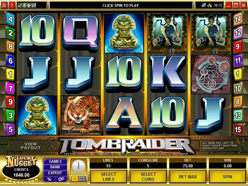 Tomb Raider Mini Free Casino Slot  with, delFree Spins