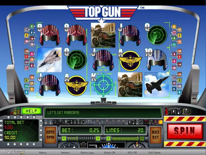 Top Gun Free Casino Slot  with, delFree Spins