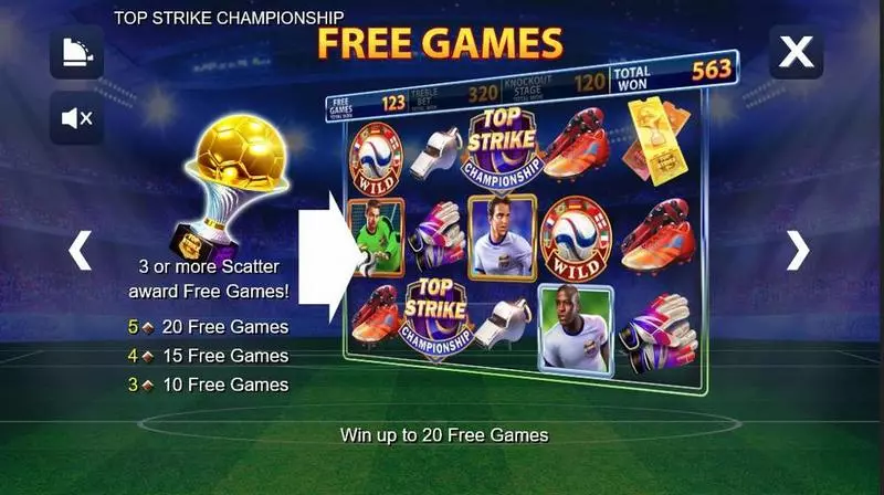 Top Strike Championship Free Casino Slot  with, delSecond Screen Game