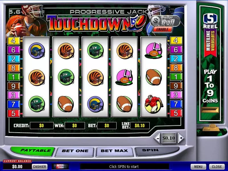 Touchdown Free Casino Slot  with, delSecond Screen Game