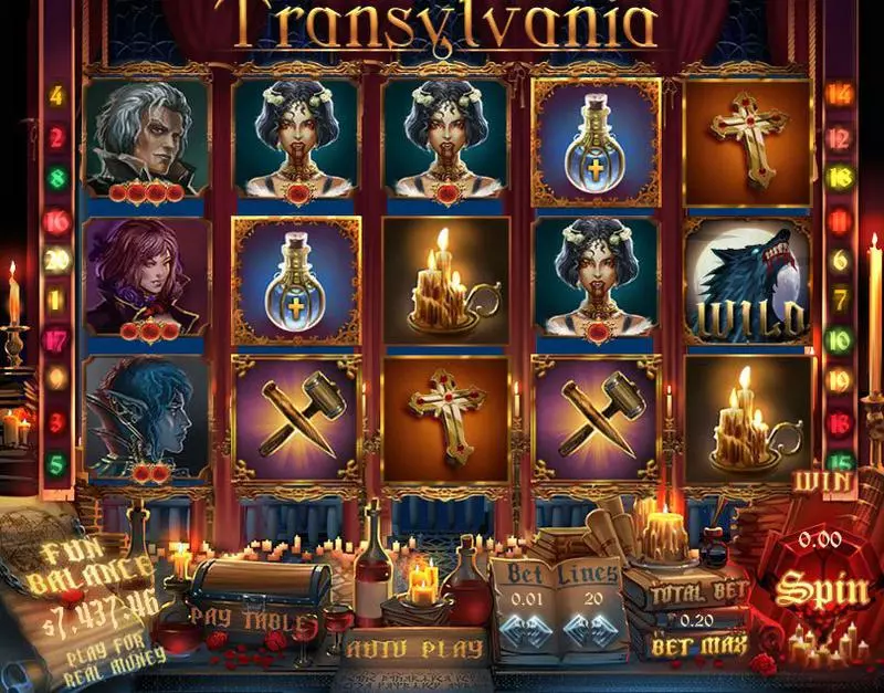Transylvania Free Casino Slot  with, delFree Spins