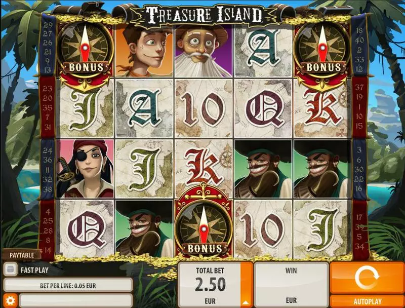 Treasure Island Free Casino Slot  with, delFree Spins