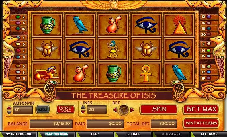Treasure of Isis Free Casino Slot  with, delSecond Screen Game