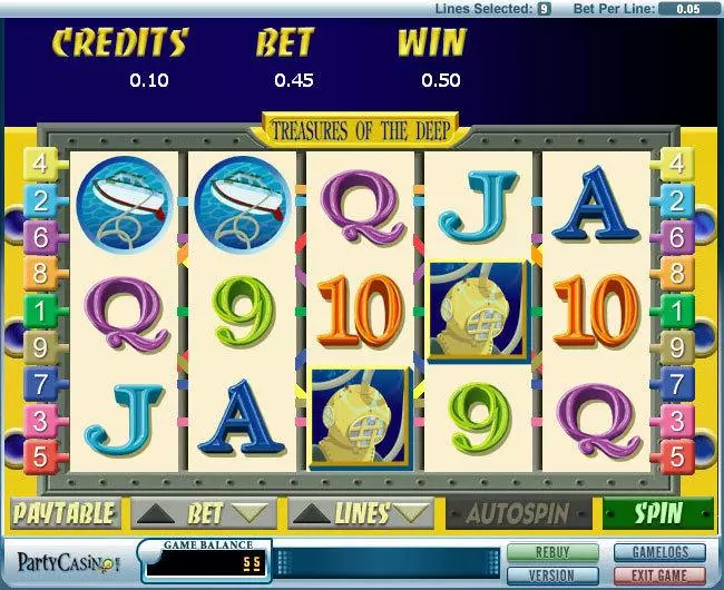 Treasures of the Deep Free Casino Slot  with, delFree Spins