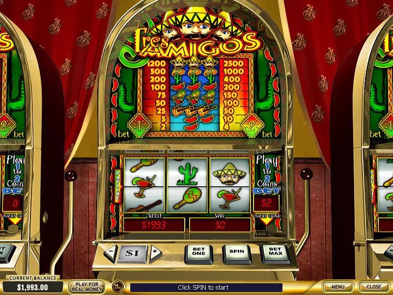 Tres Amigos Free Casino Slot 