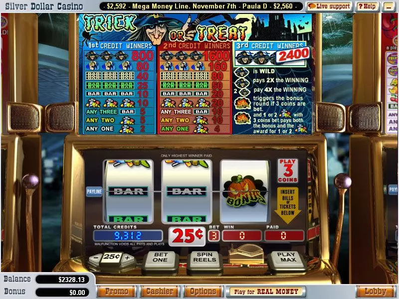 Trick or Treat Free Casino Slot  with, delSecond Screen Game