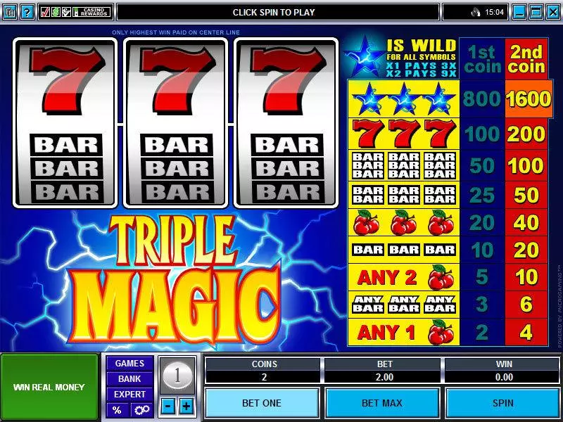 Triple Magic Free Casino Slot 