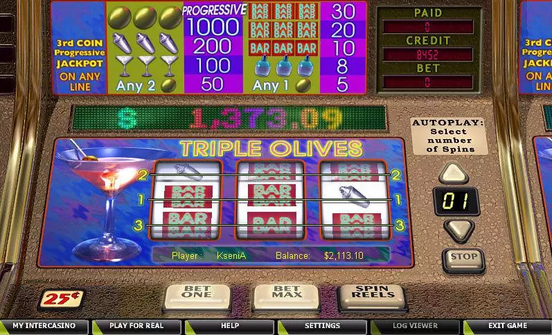 Triple Olives Free Casino Slot 