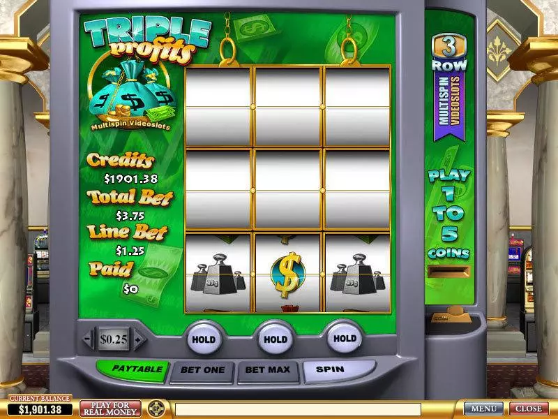 Triple Profits Free Casino Slot  with, delSecond Screen Game