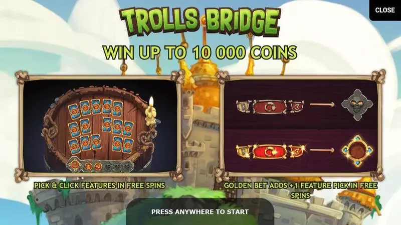 Trolls Bridge Free Casino Slot  with, delFree Spins