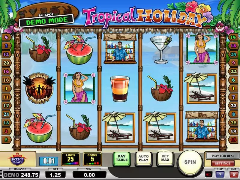 Tropical Holiday Free Casino Slot  with, delFree Spins