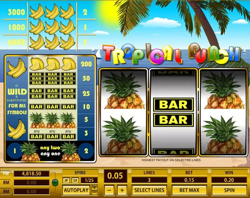 Tropical Punch Free Casino Slot 
