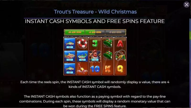 Trout’s Treasure – Wild Christmas Free Casino Slot  with, delBuy Feature