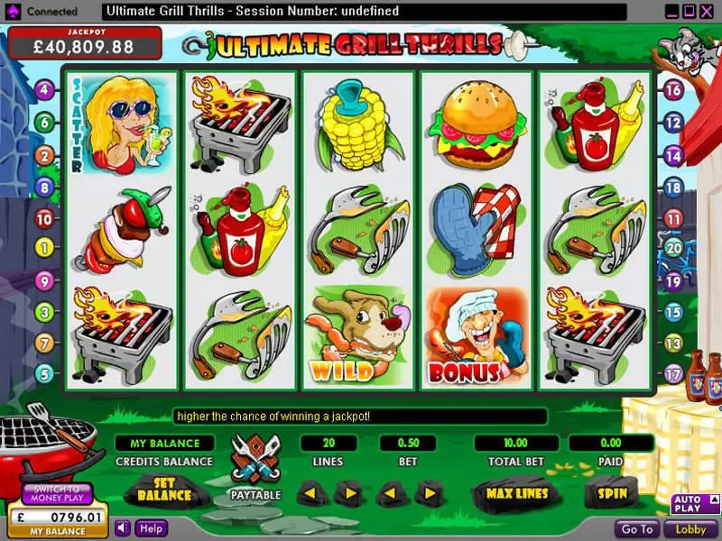 Ultimate Grill Thrills Free Casino Slot  with, delSecond Screen Game
