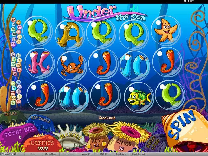Under the Sea Free Casino Slot  with, delFree Spins