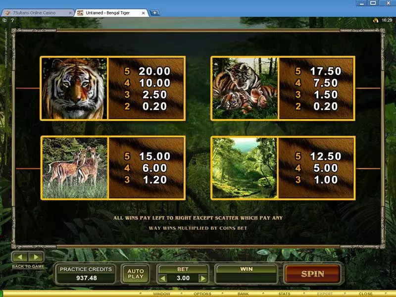Untamed - Bengal Tiger Free Casino Slot  with, delFree Spins