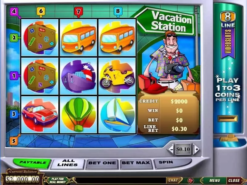 Vacation Station Free Casino Slot 