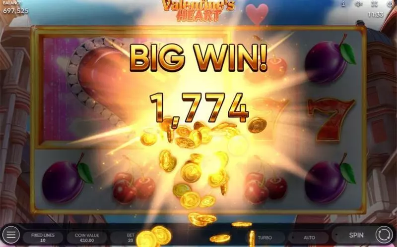 Valentine's Heart Free Casino Slot  with, delSpreading Wild