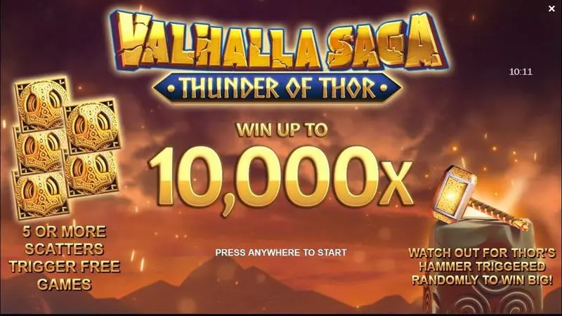 Valhalla Saga: Thunder of Thor Free Casino Slot  with, delFree Spins