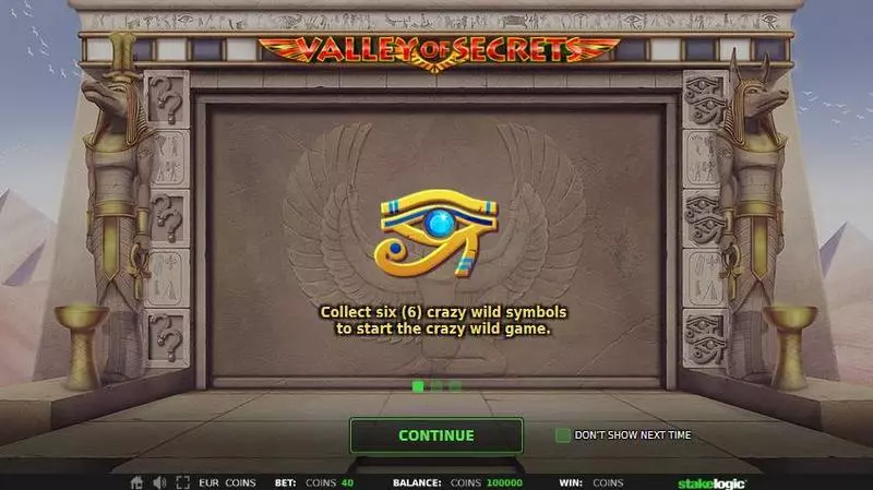 Valley of Secrets Free Casino Slot  with, delRe-Spin