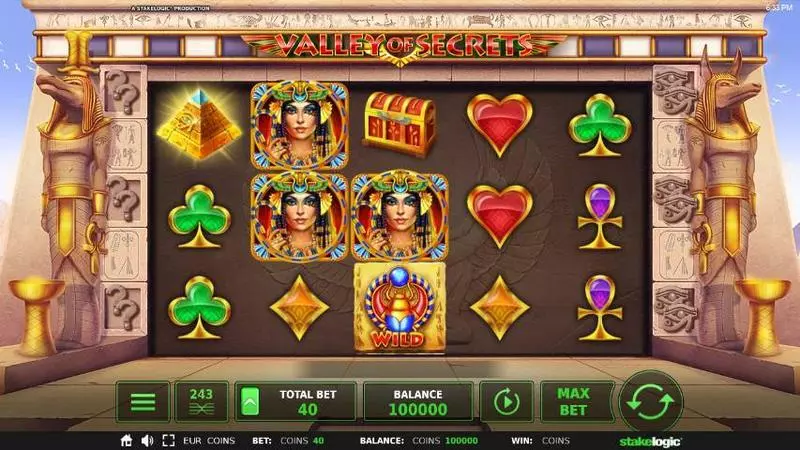 Valley of Secrets Free Casino Slot  with, delRe-Spin