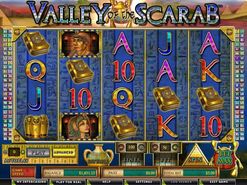 Valley of the Scarab Free Casino Slot  with, delFree Spins