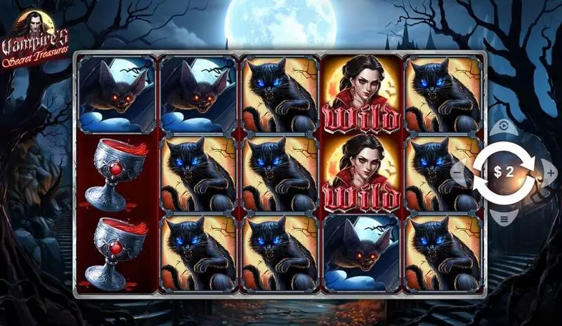 Vampire’s Secret Treasures Free Casino Slot  with, delHold and Spin