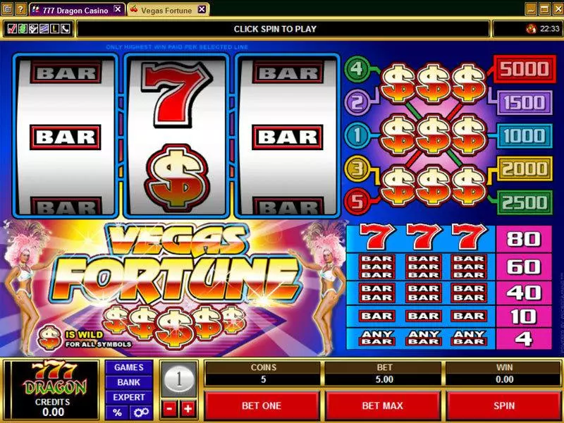 Vegas Fortune Free Casino Slot 