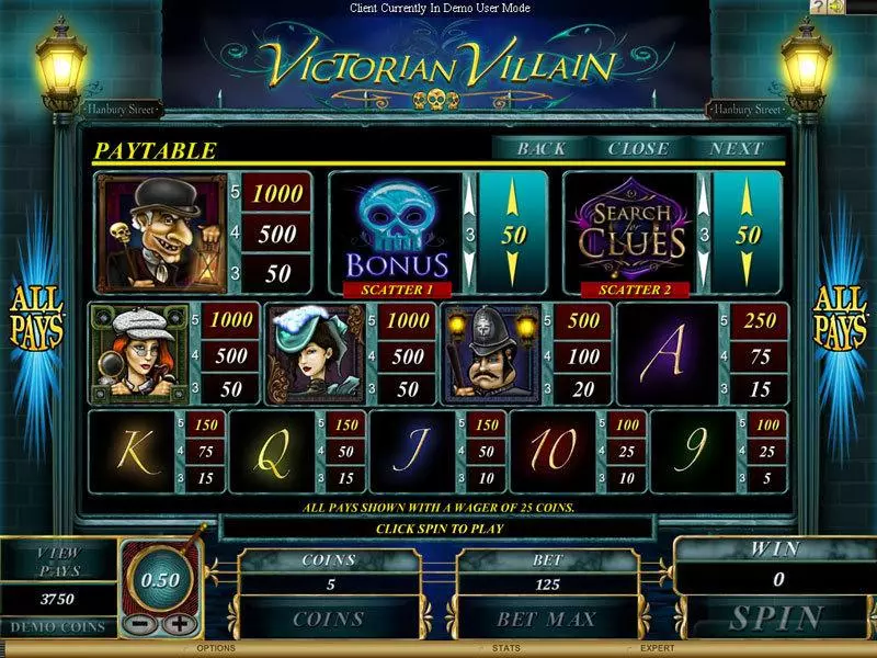 Victorian Villain Free Casino Slot  with, delFree Spins