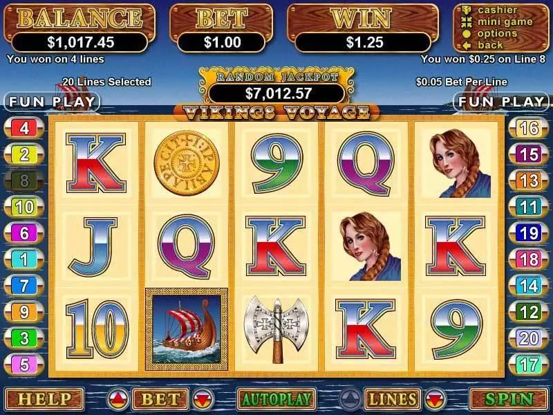 Vikings Voyage Free Casino Slot  with, delFree Spins
