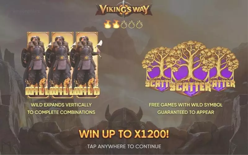 Vikings Way Free Casino Slot  with, delFree Spins