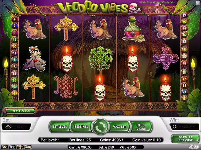 Voodoo Vibes Free Casino Slot  with, delFree Spins