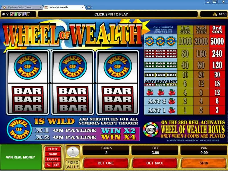 Wheel of Wealth Free Casino Slot  with, delSecond Screen Game