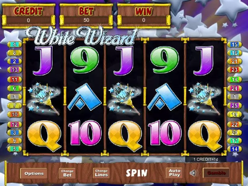 White Wizard Free Casino Slot  with, delFree Spins