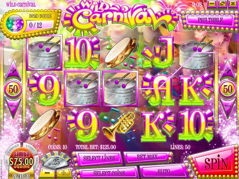 Wild Carnival Free Casino Slot  with, delFree Spins