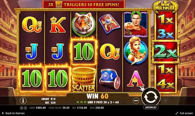 Wild Gladiators Free Casino Slot  with, delFree Spins