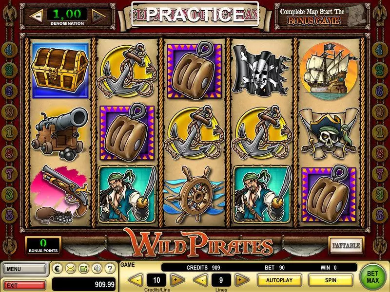 Wild Pirates Free Casino Slot  with, delFree Spins