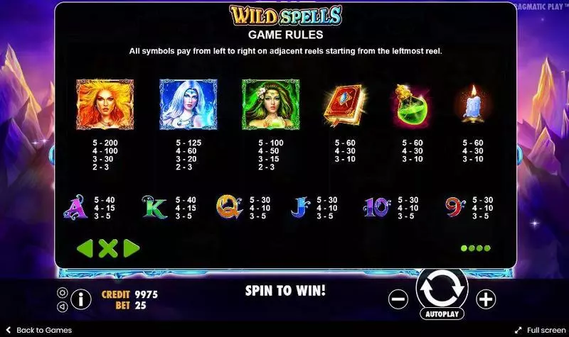 Wild Spells Free Casino Slot  with, delFree Spins