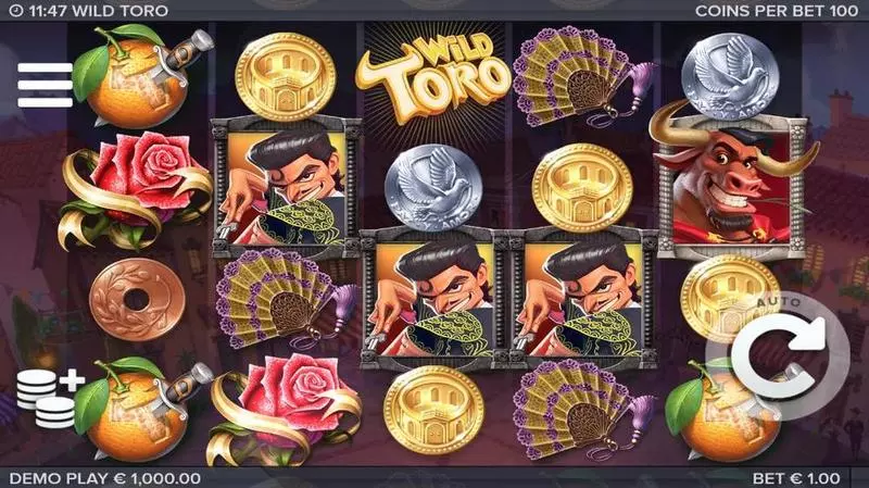 Wild Toro Free Casino Slot  with, delRe-Spin
